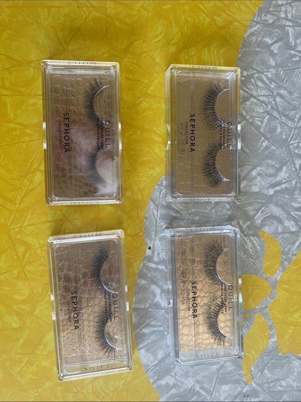 Sephora ~ Luxe False Strip Eyelashes set  ~ Style Quill- qty 4 boxes